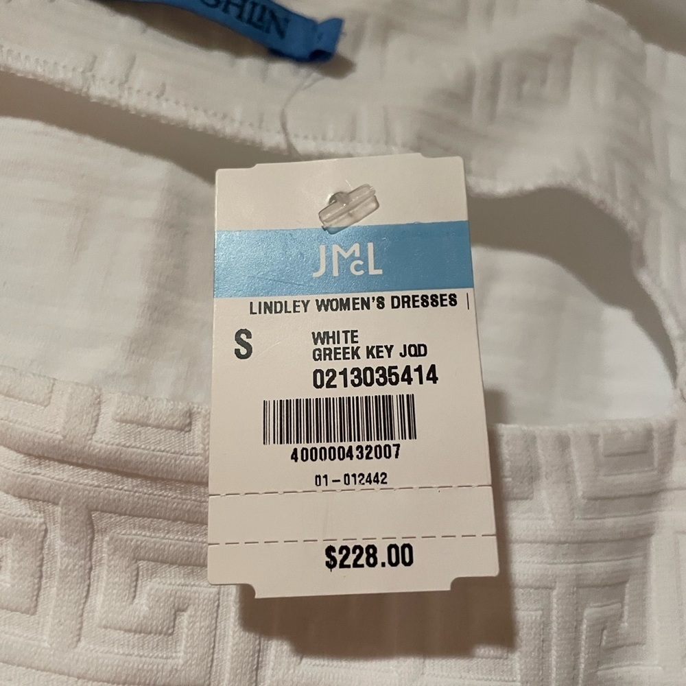 J McLaughlin White Greek Key Dress - Picture 4 of 4
